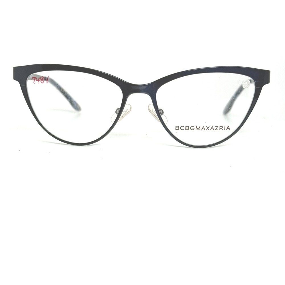 BCBGMAXAZRIA‎ Jamilah Blue Cat Eye Eyeglasses Frames L 135MM 51 16 21262